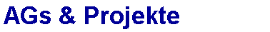 AGs & Projekte